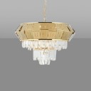 Ritz - Tech Gold Chandelier